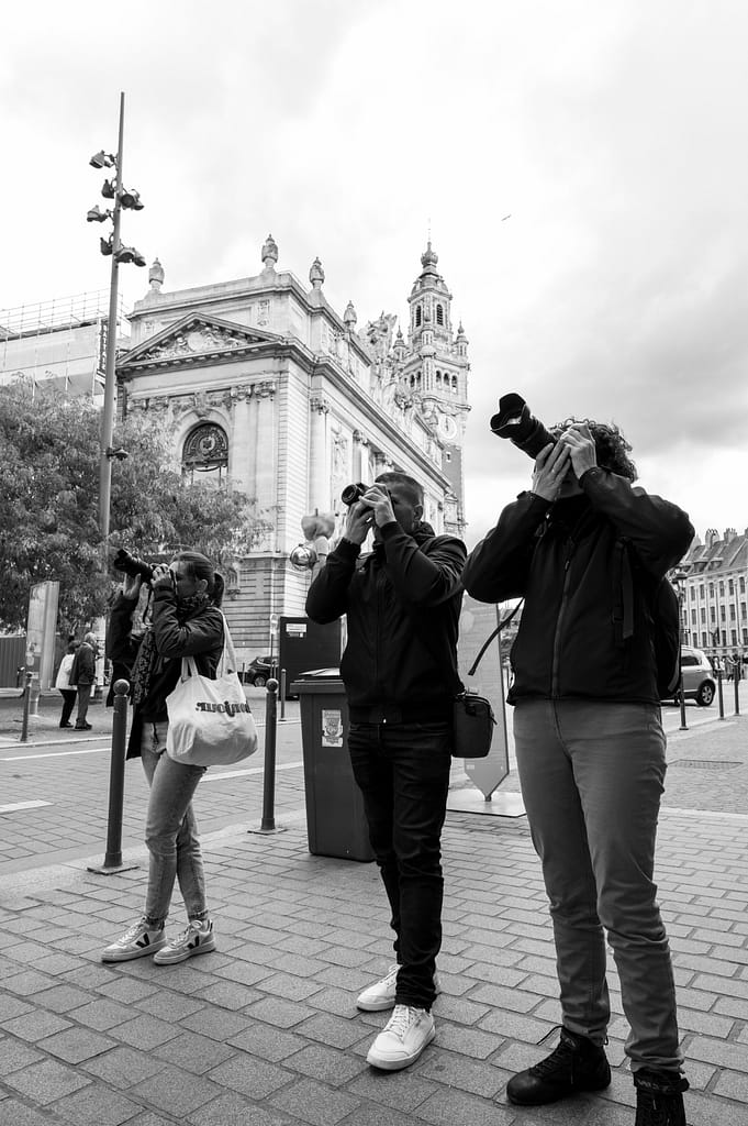 élèves en cours chez Formations photographie